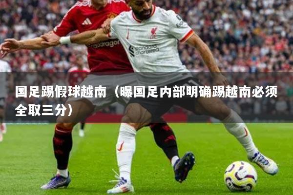 国足踢假球越南（曝国足内部明确踢越南必须全取三分）